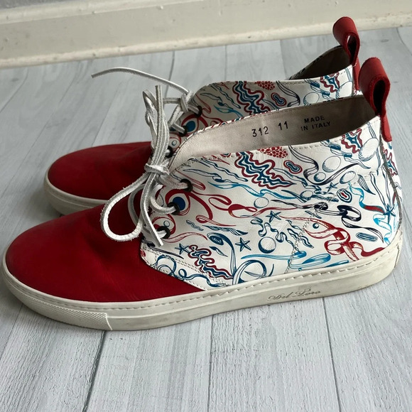 RARE Del Toro x Pepsi Live For Now Red and White Chukka Sneaker Size 11 - Picture 4 of 9